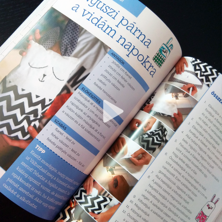 Nyuszi párna varrás a TikTokon