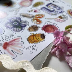 Őszi varrós matricaív