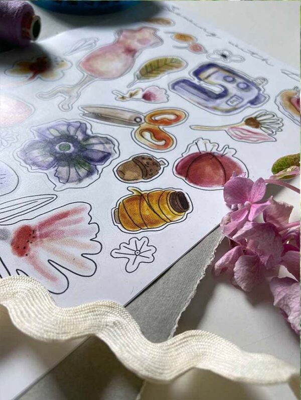 Őszi varrós matricaív Őszi varrós matricaív