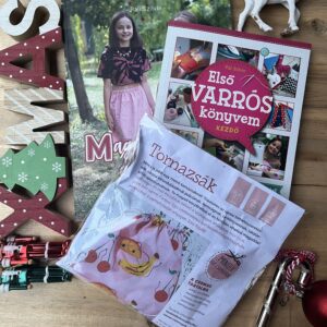 🎁 KEZDŐTŐL A RUHAVARRÁSIG – KARÁCSONYI CSOMAG-Varróskönyvek és Tornazsák csomag